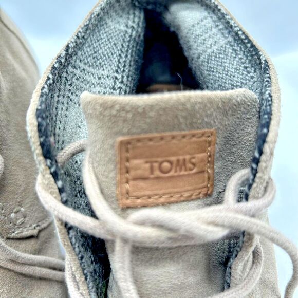 TOMS Kala Wedge Desert Ankle Boots Booties - Taupe/Brown Suede - Women's Sz 7.5 - Picture 6 of 9